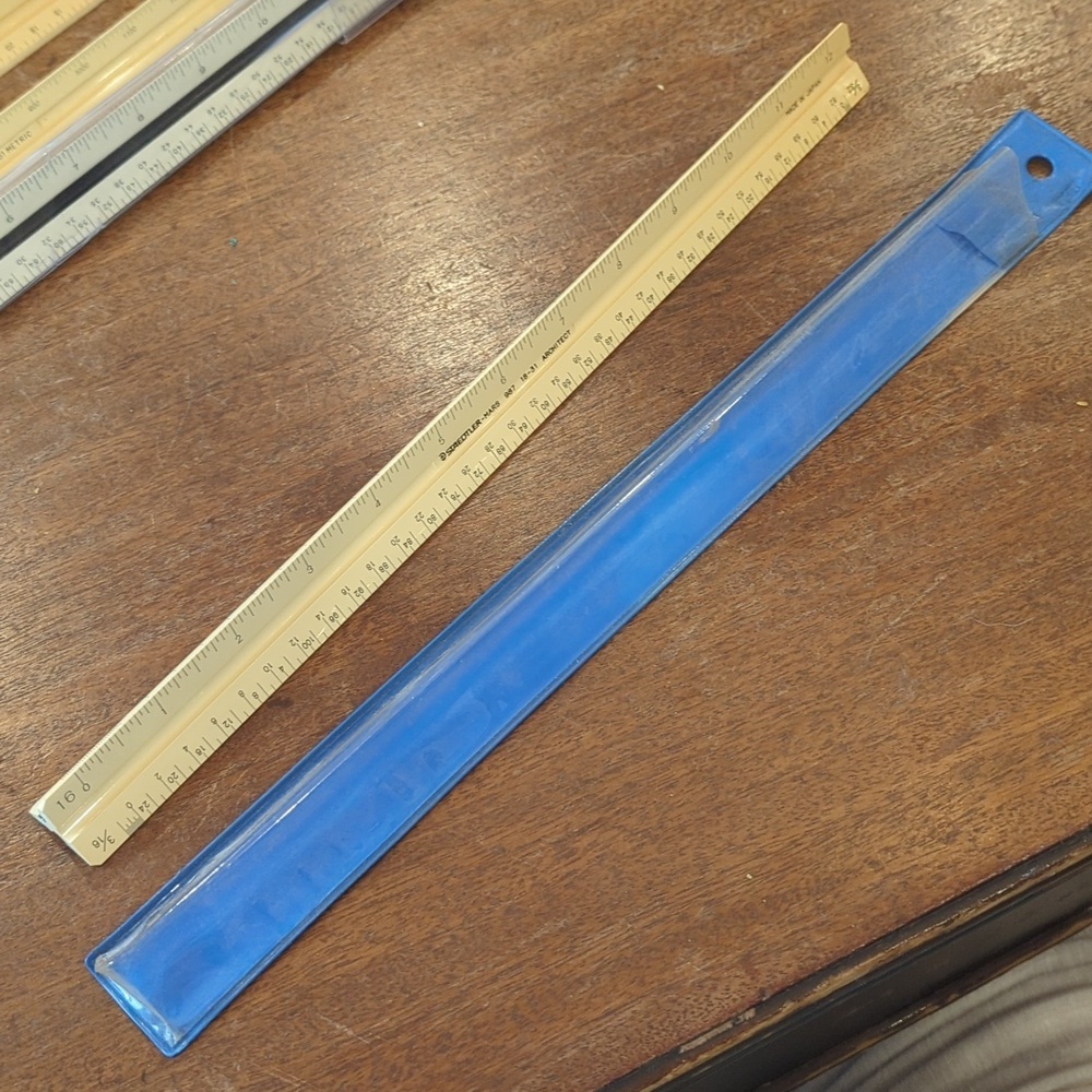 12 Inch Architect/Engineer /Metric Triangular Scale Ruler - Picture 8 of 8